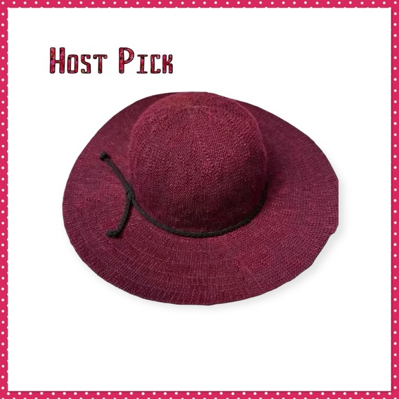 marcus Adler Accessories - ⭐️ Host Pick ⭐️Marcus Adler NY burgundy Hat with black tie accent